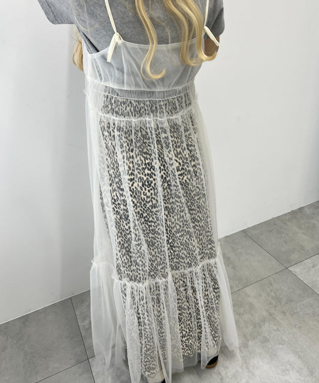 2WAYシアーロングワンピース