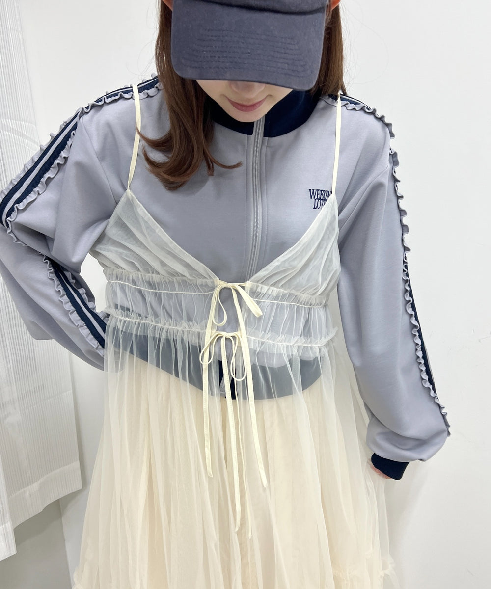 2WAYシアーロングワンピース