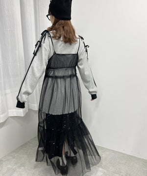 2WAYシアーロングワンピース