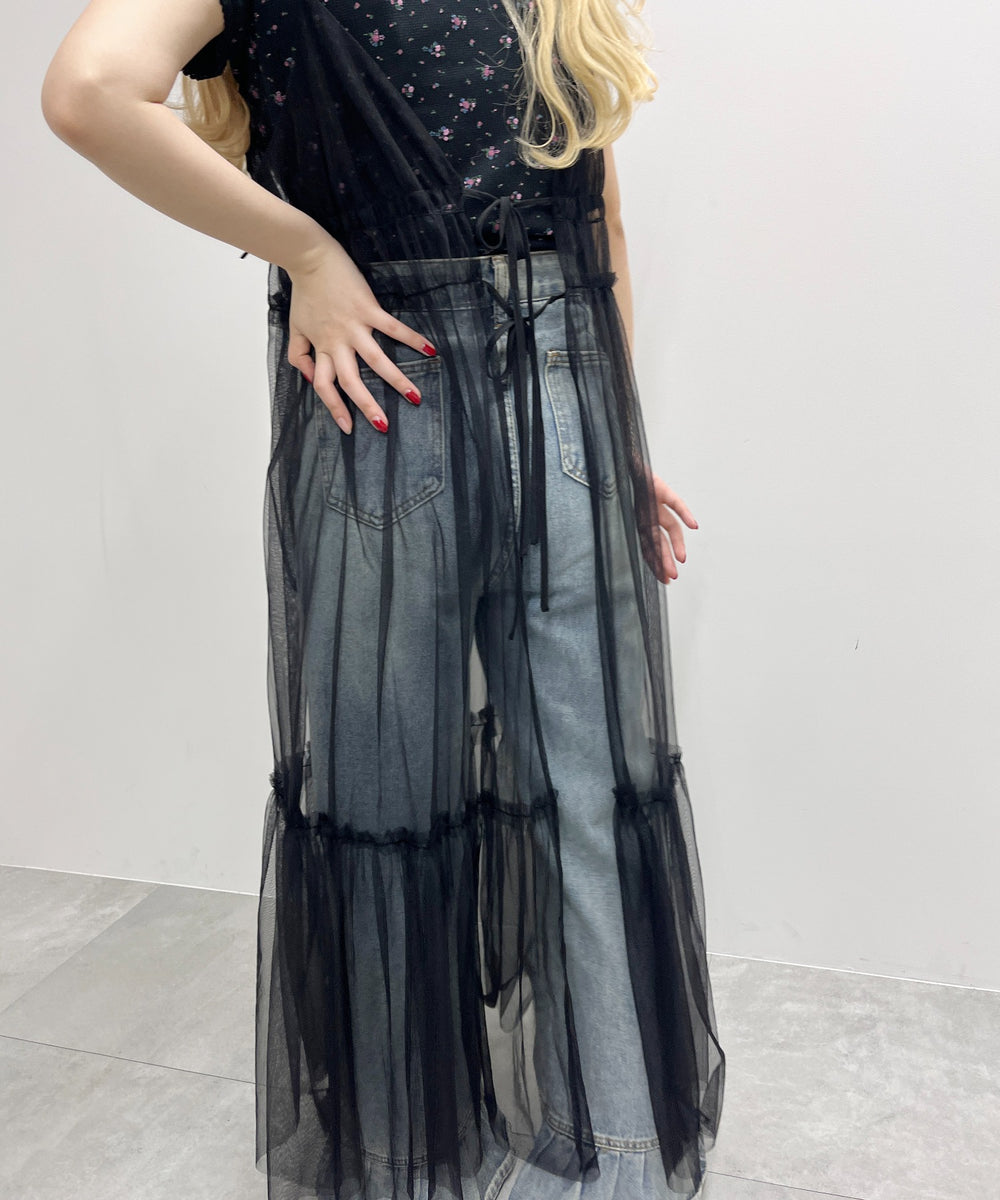 2WAYシアーロングワンピース