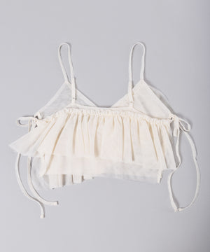 チュールアシメフリルビスチェ