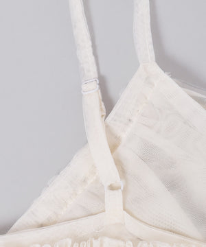 チュールアシメフリルビスチェ