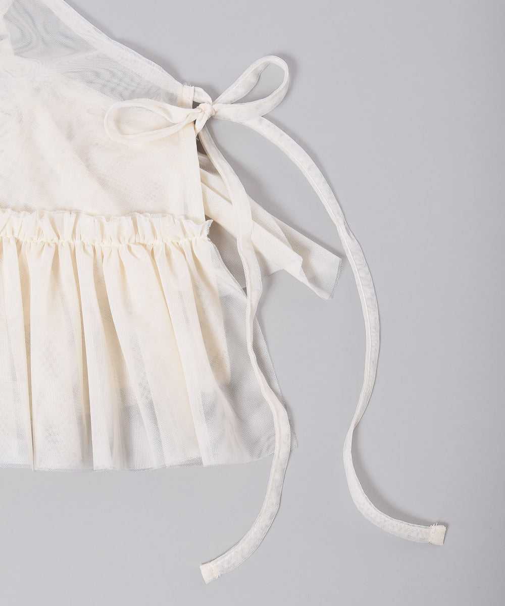 チュールアシメフリルビスチェ