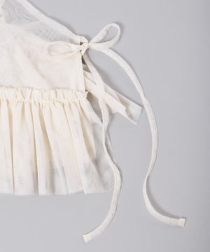 チュールアシメフリルビスチェ