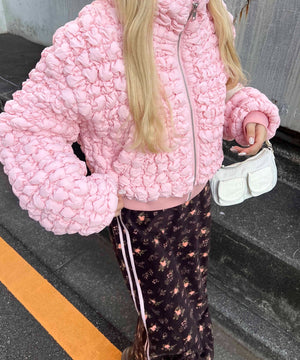 ピンク モデル：160㎝ F着用