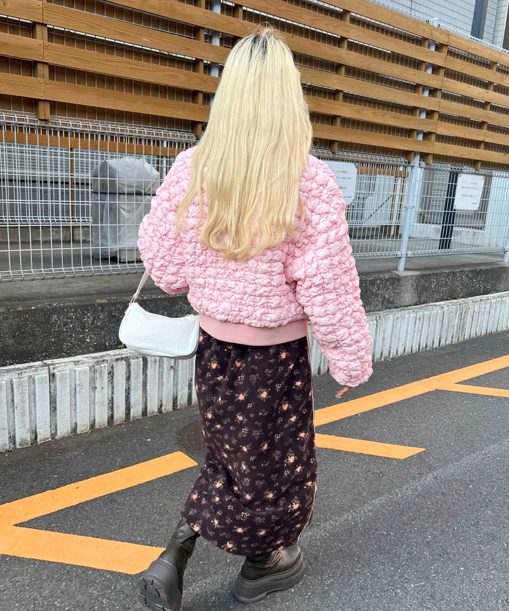 ポコポコ中綿ジャケット