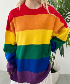 レインボービッグニット