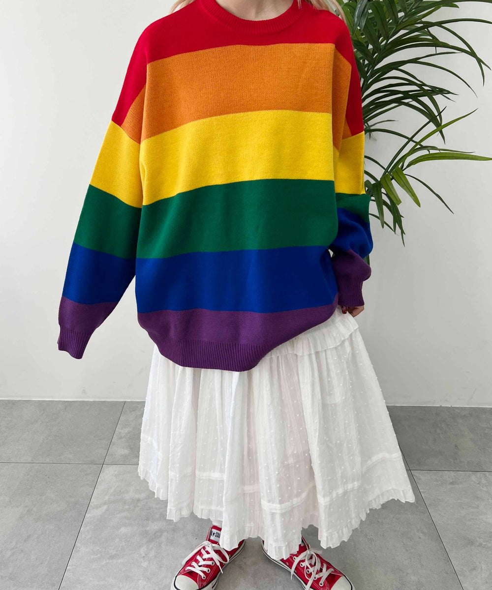 レインボービッグニット