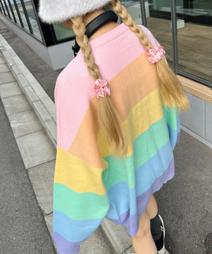 レインボービッグニット