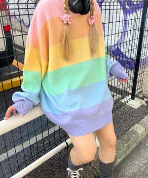 レインボービッグニット