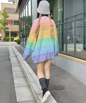 レインボービッグニット