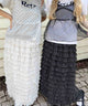 ドットミニティアードロングスカート