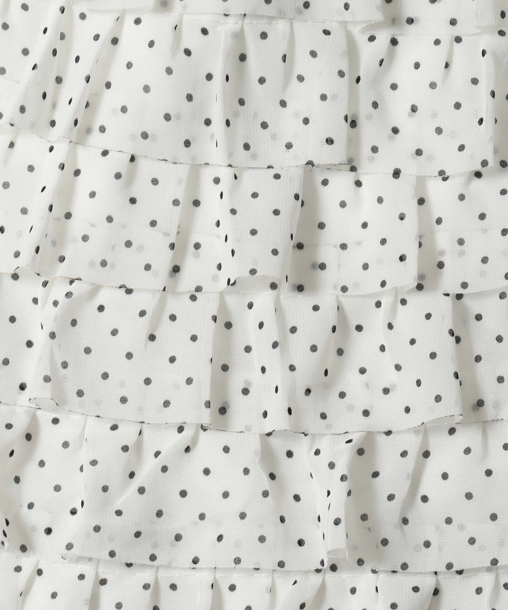 ドットミニティアードロングスカート