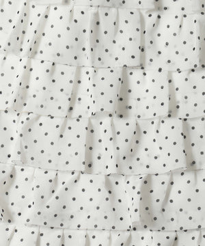 ドットミニティアードロングスカート