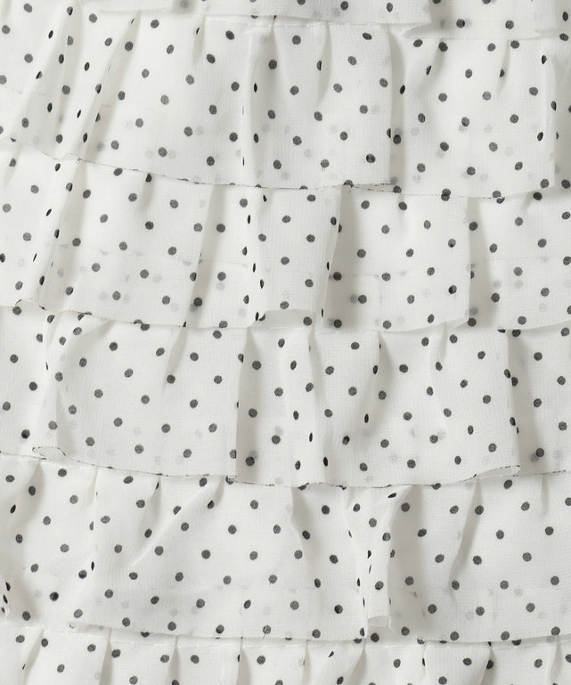 ドットミニティアードロングスカート