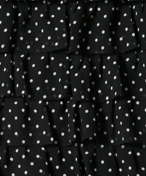 ドットミニティアードロングスカート