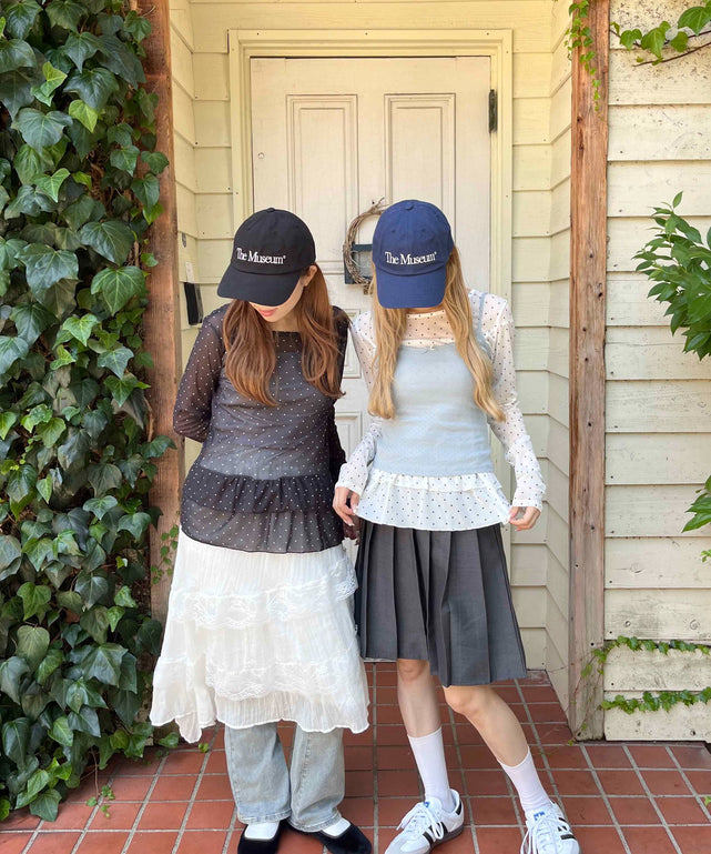 フリルヘムドットシアートップス