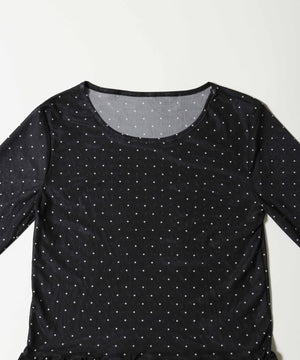 フリルヘムドットシアートップス