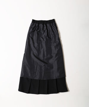 フリルウエストドットロングスカート