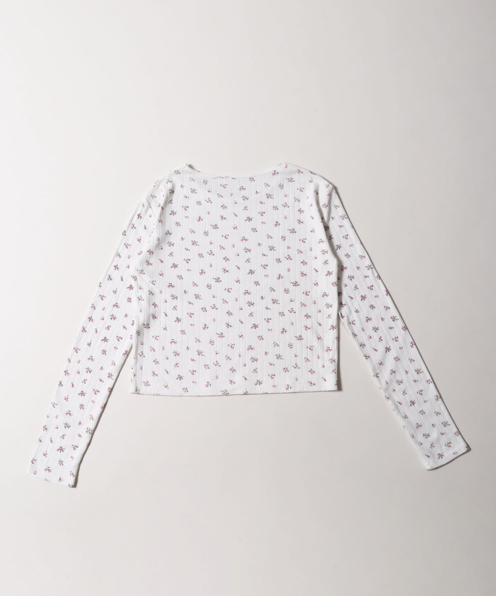 フラワーパターントップス