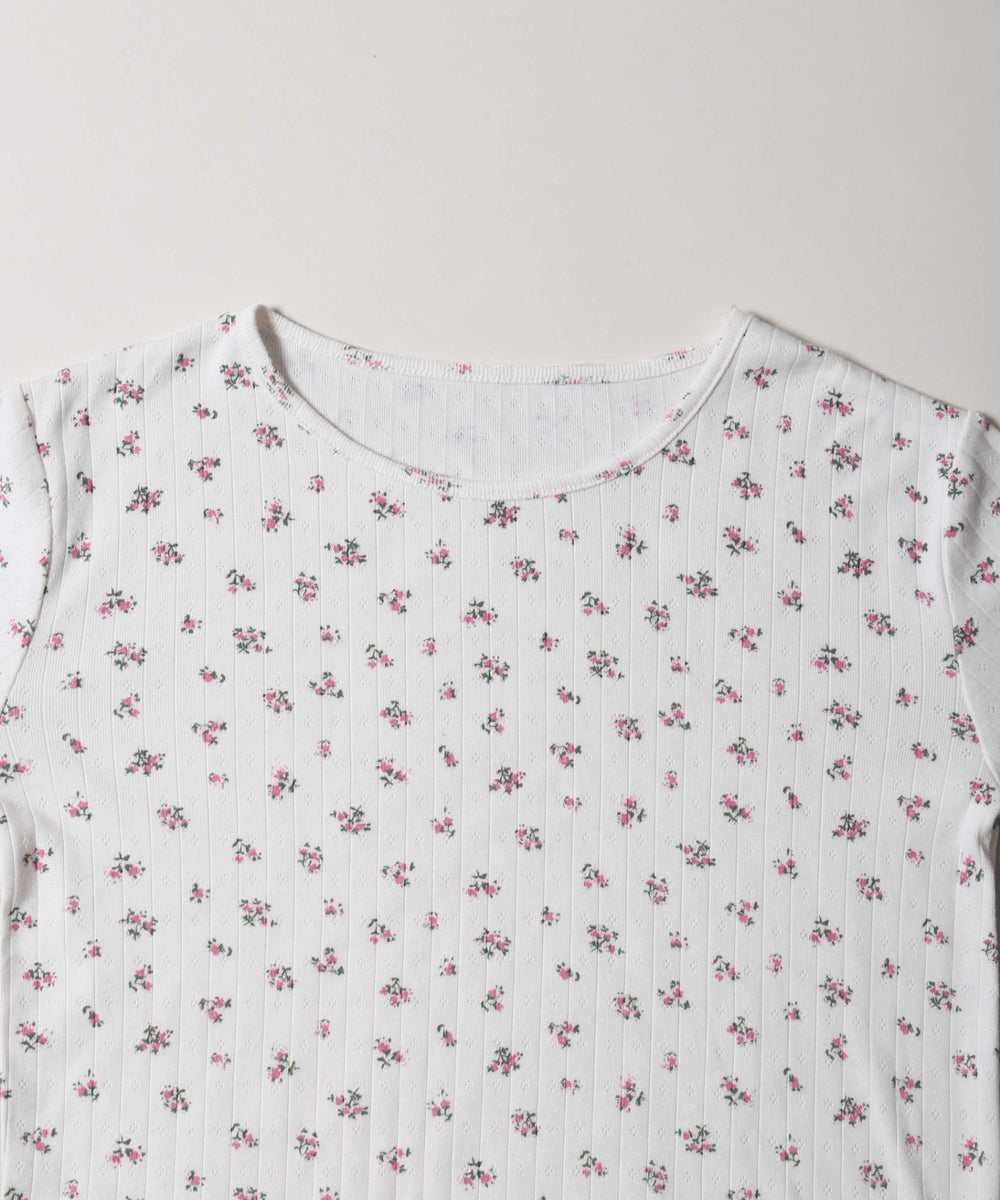 フラワーパターントップス