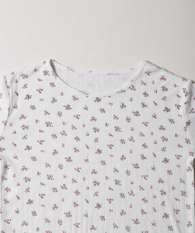 フラワーパターントップス