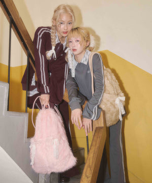 レース襟トラックジャケット