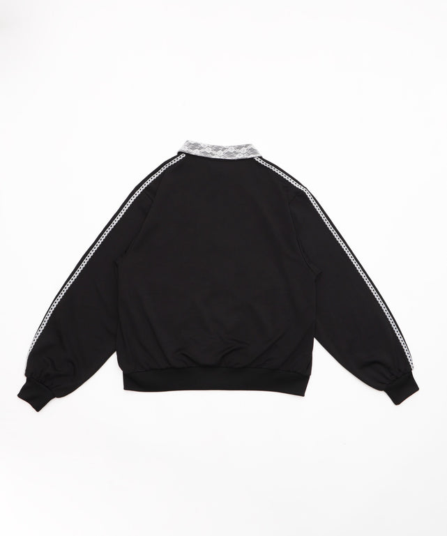 レース襟トラックジャケット