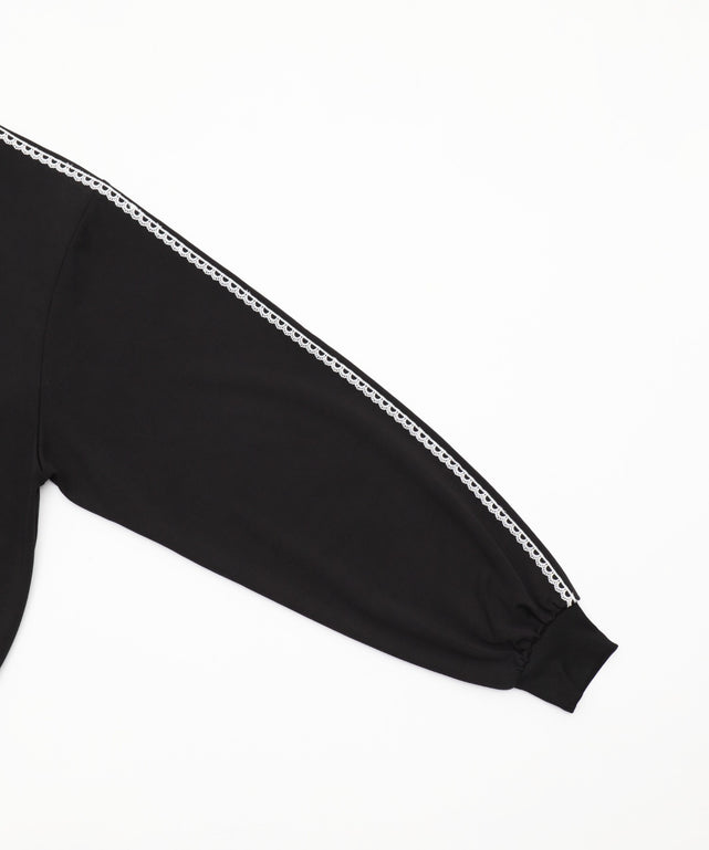 レース襟トラックジャケット