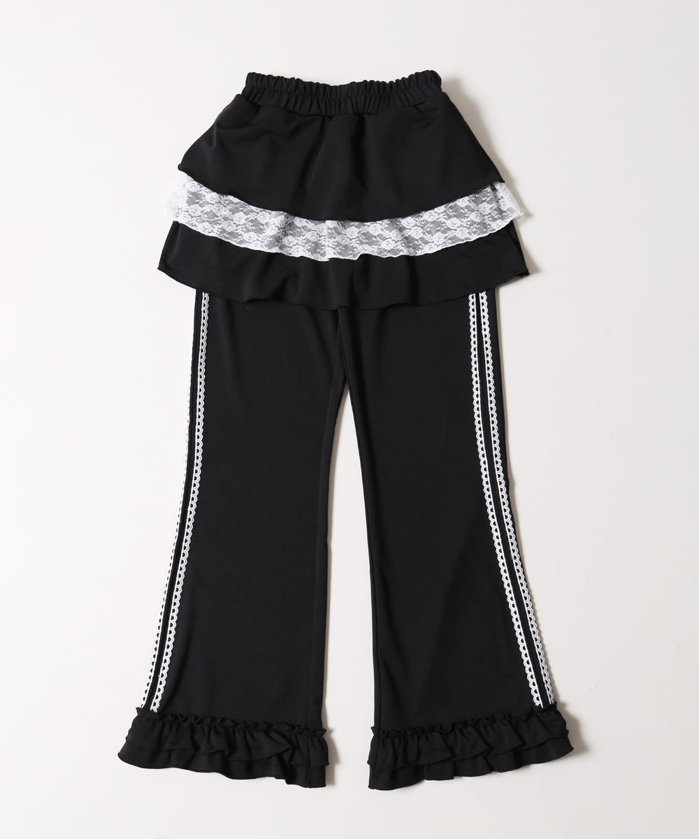 スカートレイヤードトラックパンツ