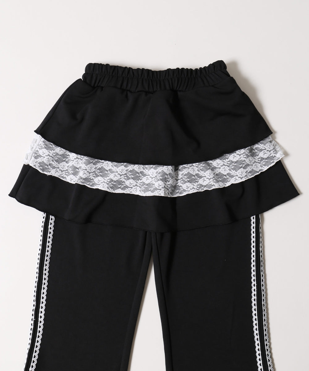 スカートレイヤードトラックパンツ