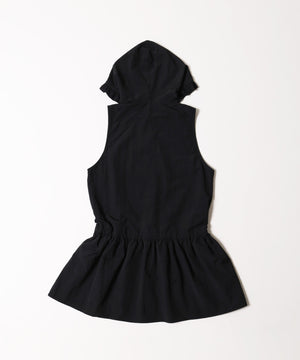 フリルフードワンピース