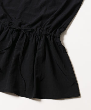 フリルフードワンピース