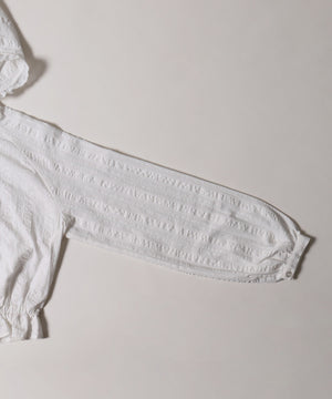 フリルフードシャツ