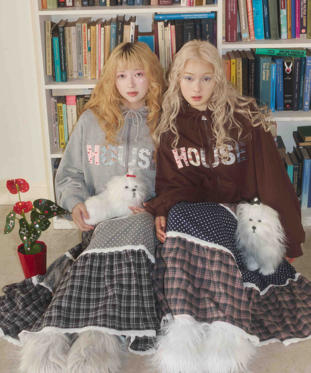 パッチワークティアードスカート