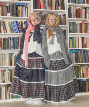 パッチワークティアードスカート