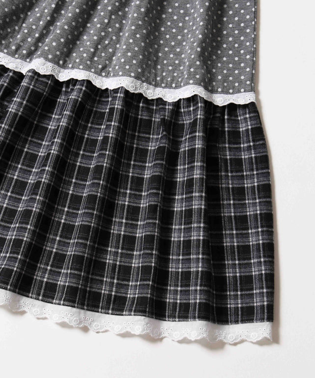 パッチワークティアードスカート