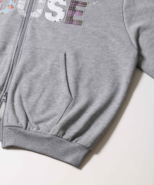 パッチワークロゴパーカー