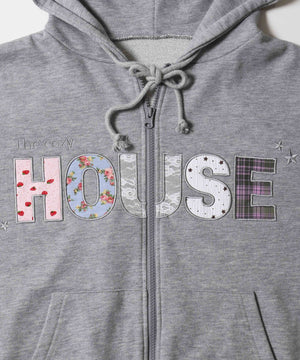 パッチワークロゴパーカー