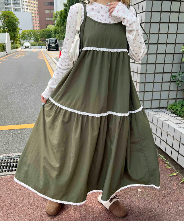 カーキ モデル：160㎝ F着用