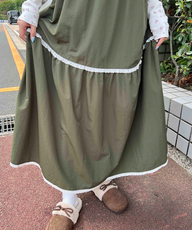 カーキ モデル：160㎝ F着用