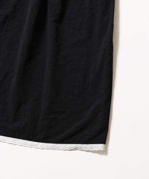 レースフリルロングワンピース