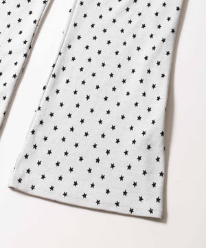 スタージャガードフレアパンツ