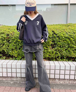 ネイビーモデル：160㎝ F着用