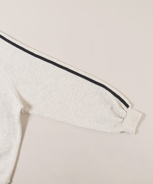 レースネックライン2ラインスウェット