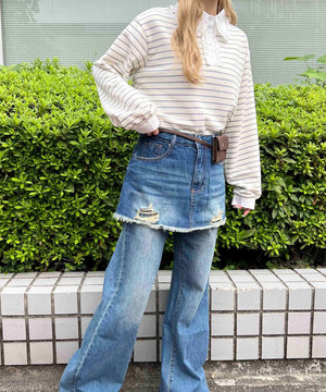 ホワイトアイボリー モデル：160㎝ F着用