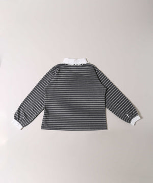 レースパイピングラガーシャツ