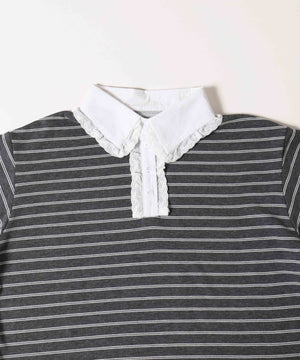 レースパイピングラガーシャツ