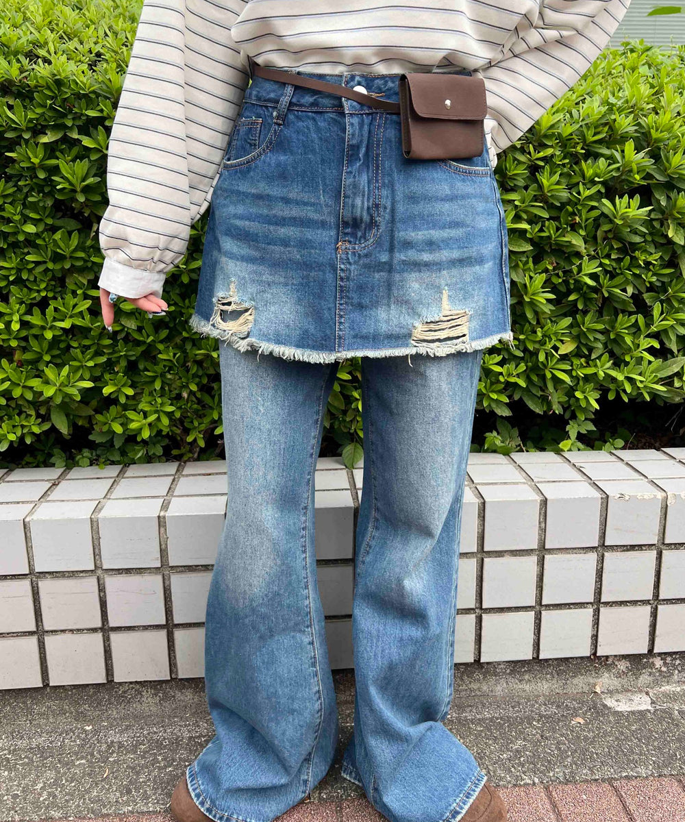 デニム モデル：160㎝ F着用