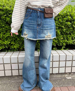 デニム モデル：160㎝ F着用